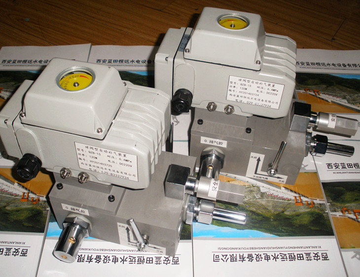 ball valve type automatic air supply device, model QZB / Lantian